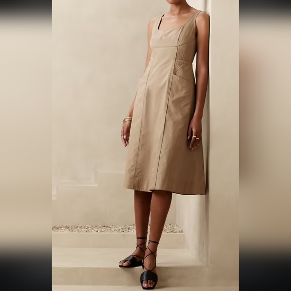 Banana Republic Maverick Tan Midi Dress